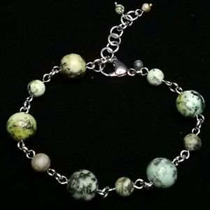 Blue African Turquoise Bracelet